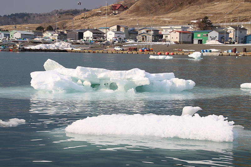 床潭の流氷